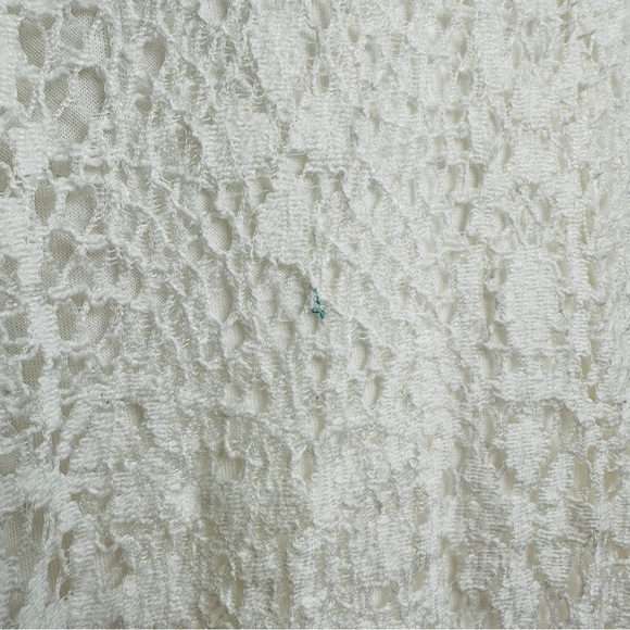 Free People Sleeveless Lace Mini Dress Back Cutout Ivory Wedding Party - Picture 10 of 13